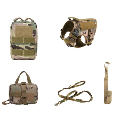 Taktisches Hundegeschirr mit 5-teiligem Outdoor-Set