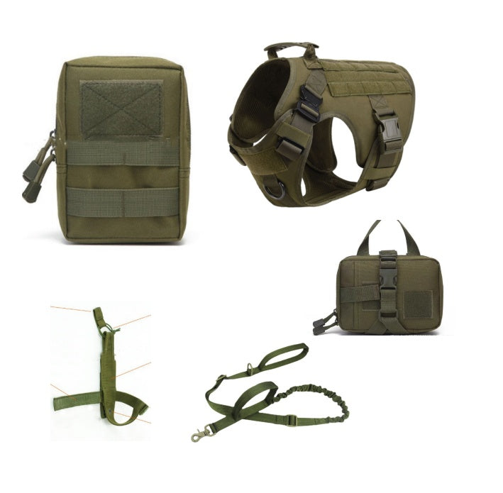 Taktisches Hundegeschirr mit 5-teiligem Outdoor-Set