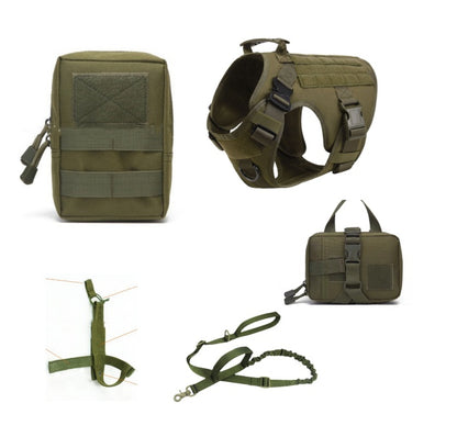 Taktisches Hundegeschirr mit 5-teiligem Outdoor-Set