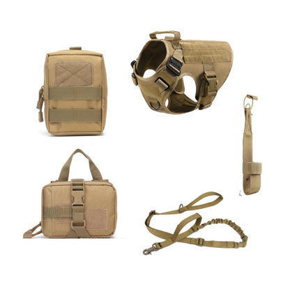 Taktisches Hundegeschirr mit 5-teiligem Outdoor-Set